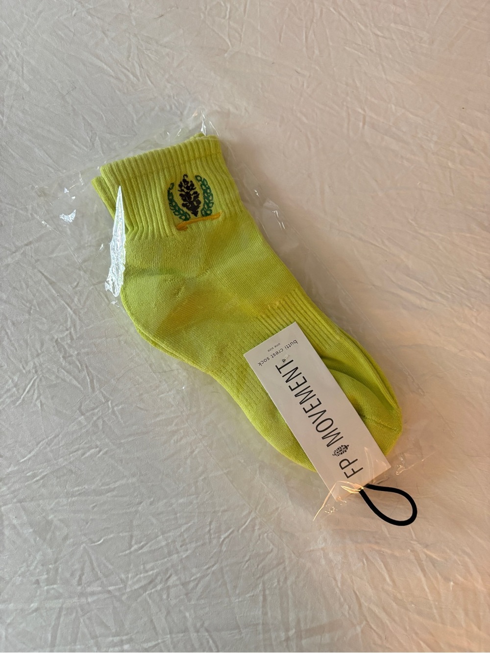 FP Movement Bright Yellowey Lime Anklet Socks